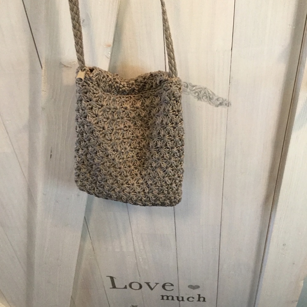 Beautiful Crocheted Small Hobo Handbag - Picture 3 of 6